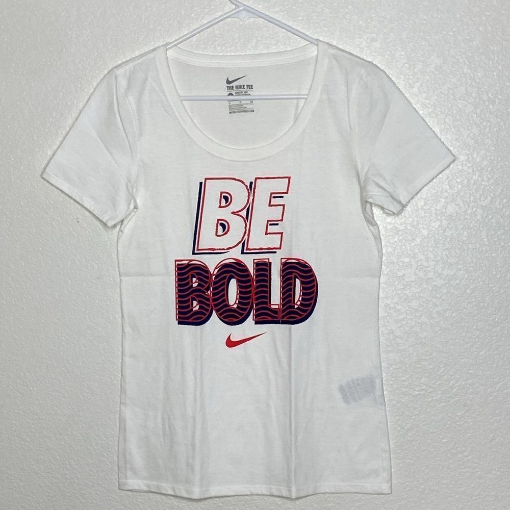 NIKE Women’s Two (2) White T Shirts with Print Size S - Picture 7 of 10